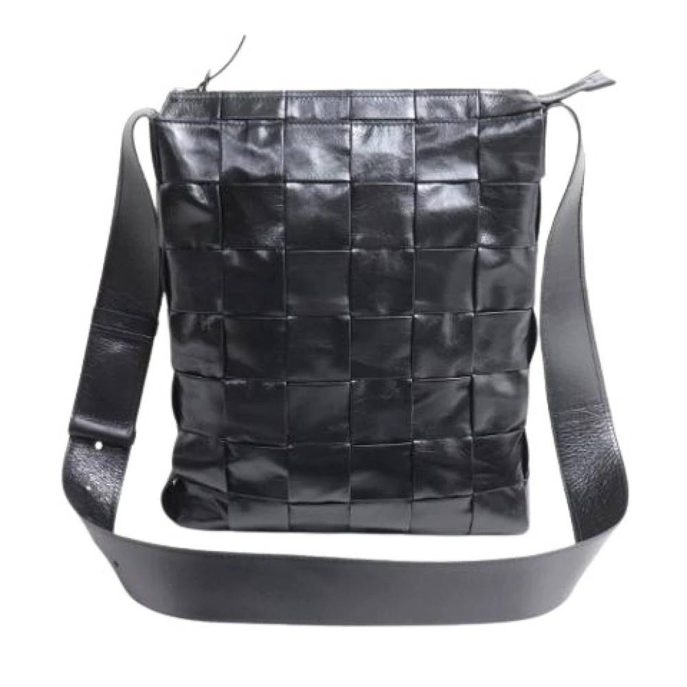 Bottega Veneta Vintage Pre-owned Pouch Skuldertaske - Vintage - Herre - Sort - ONE SIZE - Uld