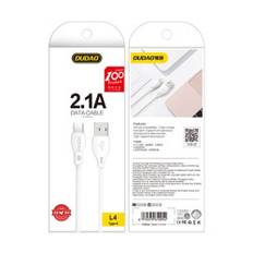 USB-kabel - USB-C 2.1A 2m hvid