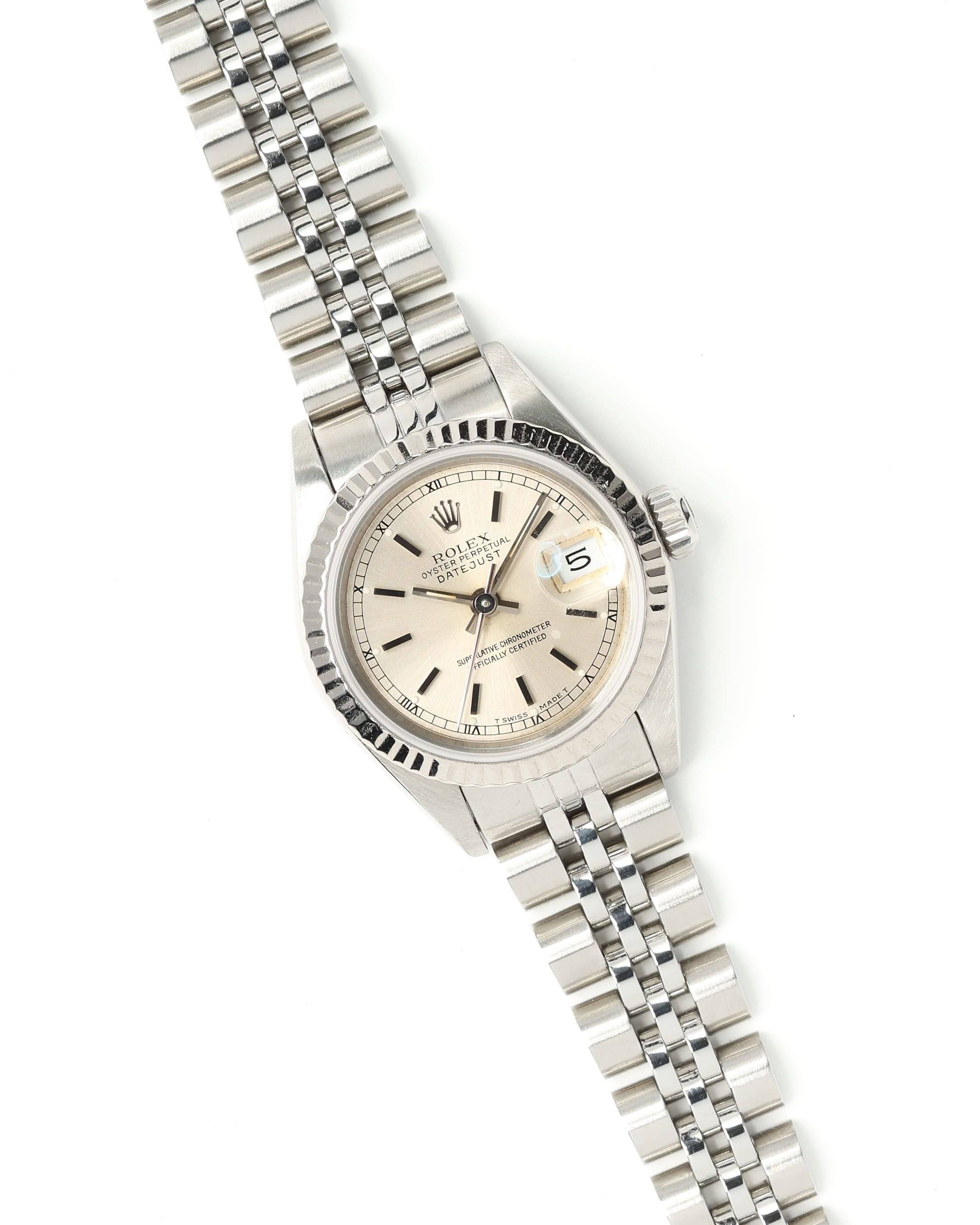 Rolex Lady-Datejust 26mm 1991 Watch - Silver - One Size