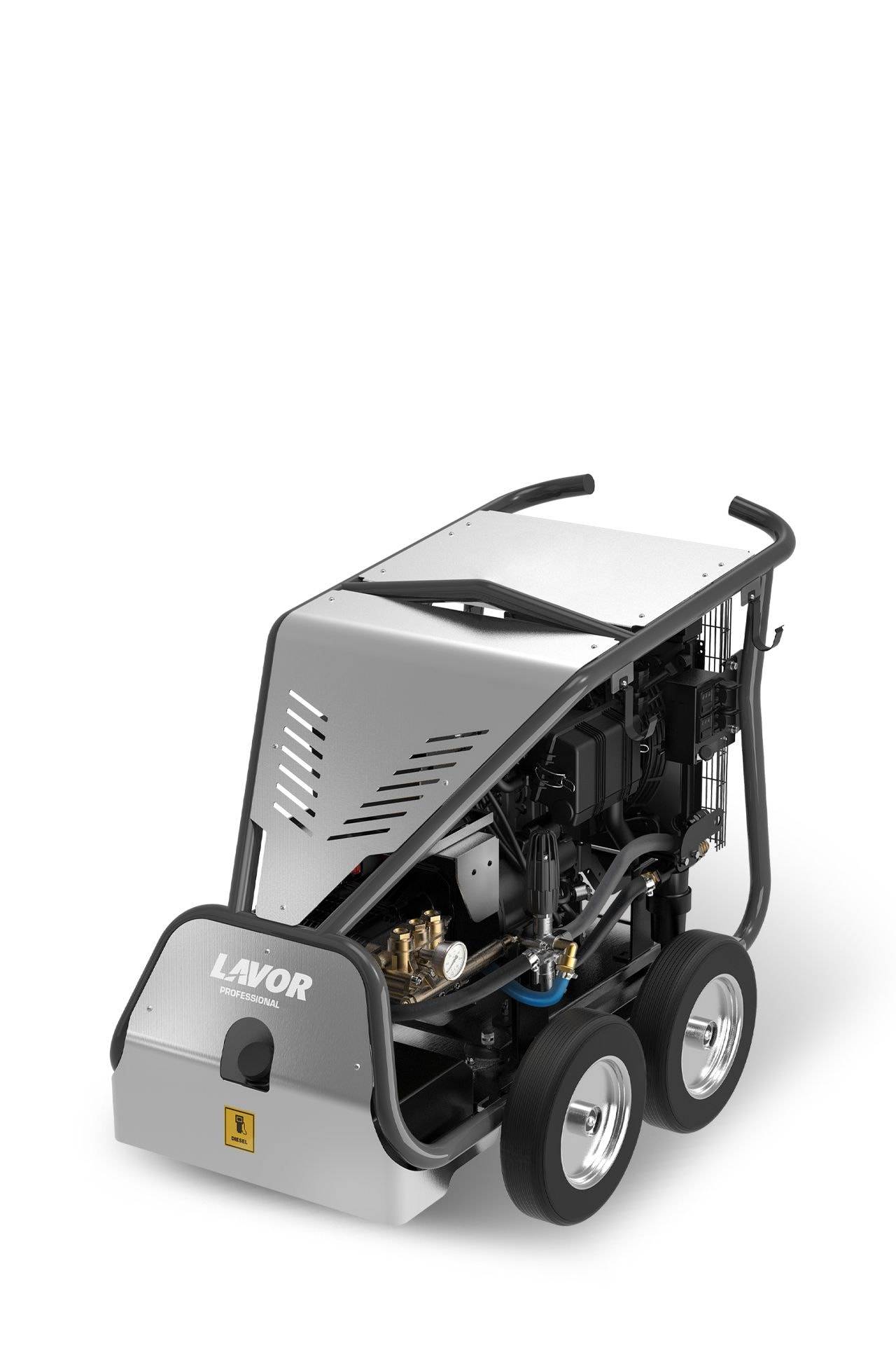 LavorPro Dieseldriven högtryckstvätt Thermic 26K 3523 K – Hetvatten / Max 500 bar / Slangvinda