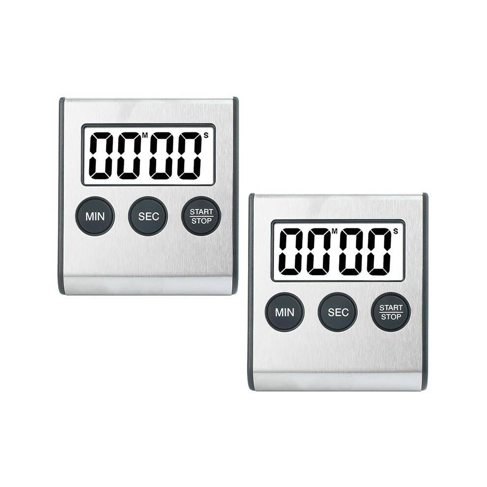 2pcs Kitchen Timer Digital Timer Kitchen Timer Stopwatch Digital Timer with Magnet Egg Timer Digital Kitchen Clock