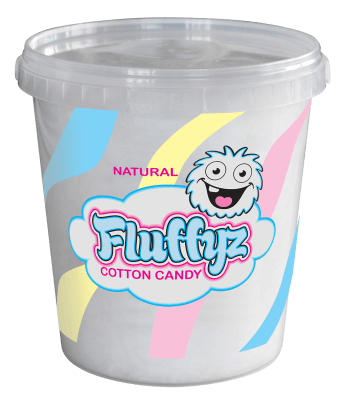 Sockervadd på burk - Naturell, 50 gram. Fluffyz