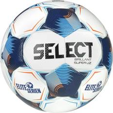 Select Fotboll Brillant Super UZ V25 Eliteserien - Vit/Blå - ['Vit'] (Ball SZ. 5)