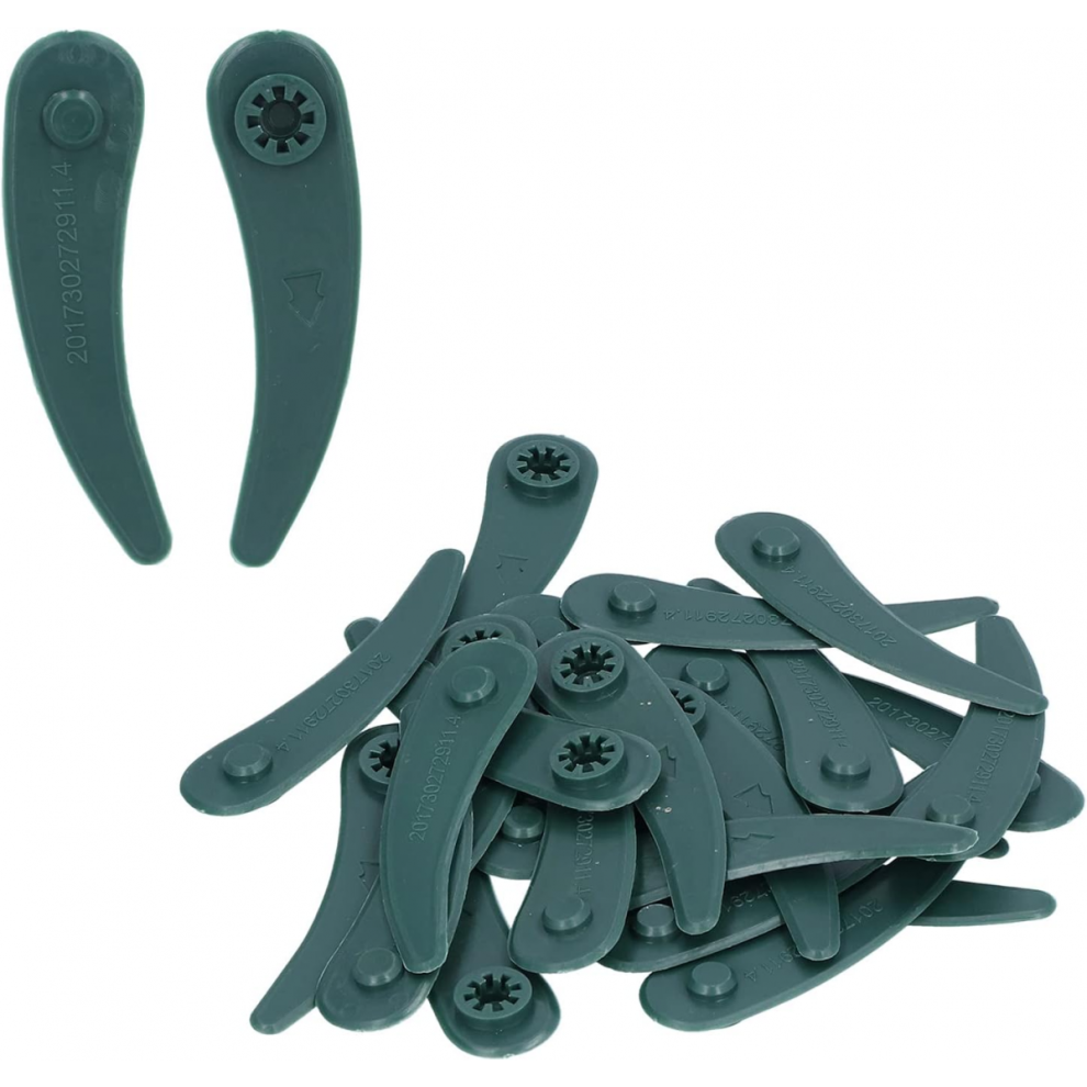 50x Græstrimmer Trimmer Plastikklinger Sæt Kompatibel med Bosch Art23-18li Art26-18li