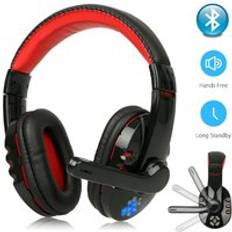 Trådlöst spelheadset för ps4 pc stereo surroundljud brusreducerande trådlösa gamer -hörlurar med mikrofoner