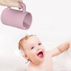 2024 New Style Custom Bpa Free Colorful Shower Non Slip Toddlers Cup Washer Silicone Rinser Baby Bath Cup Rinser Cups