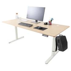 Arebos Elektriskt Skrivbord 160 x 80 cm – Höj- och Sänkbart med Minnesfunktion | Stå-Sitt Bord för Kontor & Hem |Ergonomisk Arbetsstation | Beige
