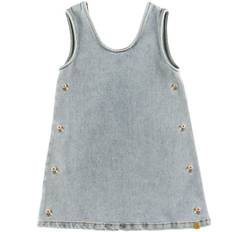 Lil Atelier Spencer - NmfDarlee - Medium Blue Denim/Flower Emb - Lil Atelier - 2 år (92) - Kjole