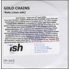 Gold Chains Nada - Clean Edit 2003 UK CD-R acetate CDR ACETATE