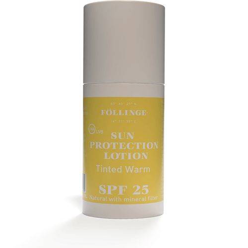 Föllinge Sun Protection Tinted Face Lotion Warm SPF25 Naturlig solkräm och foundation 30 ml