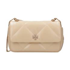 Tory Burch, Taske, Dame, Gul, ONE SIZE, Uld, Gul Nappa Chevron Quiltet Taske