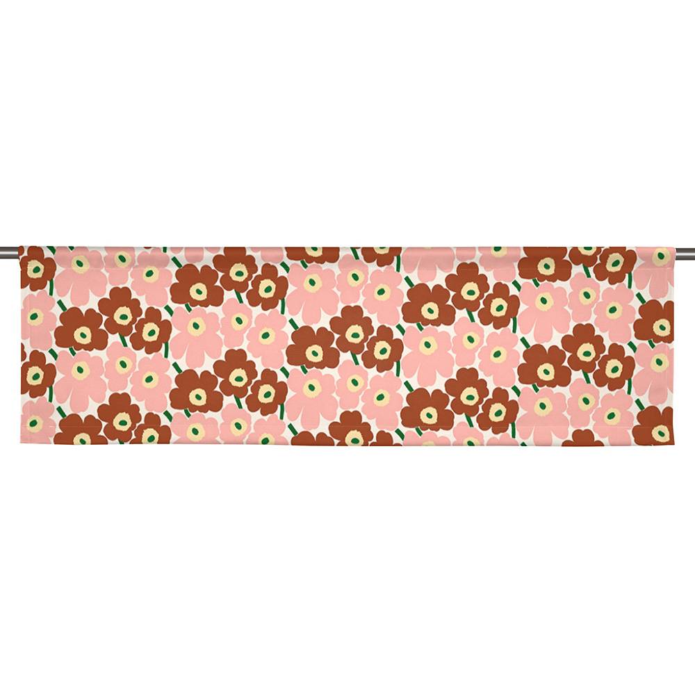 Marimekko Mini Unikko Rosa/Grön Slät gardinkappa