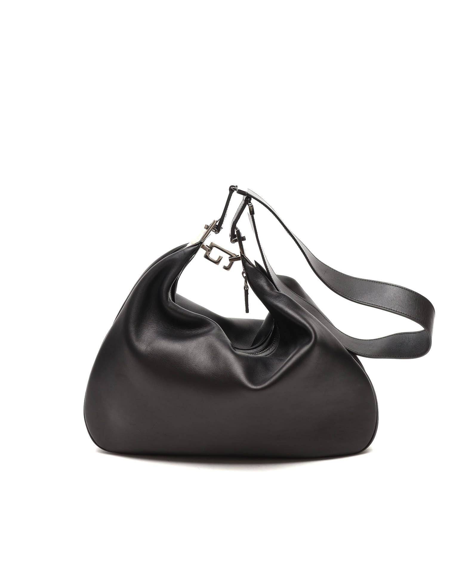 Gucci Attache Leather Bag - Black (One Size)