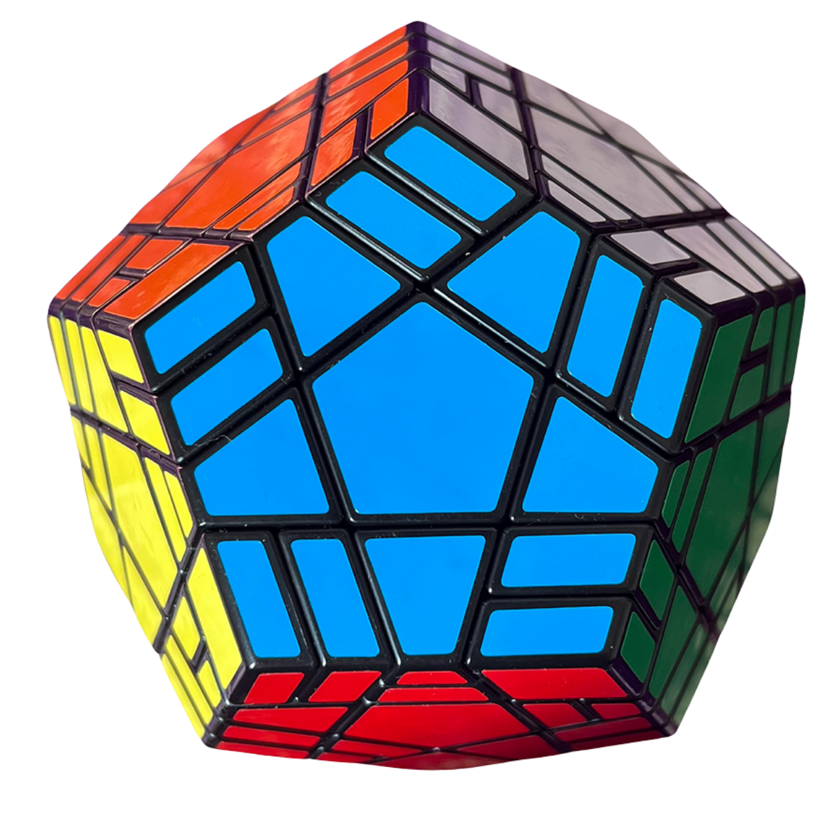 AJ Split Megaminx 5x5 Dodecahedron Cube Black - Professorterning.