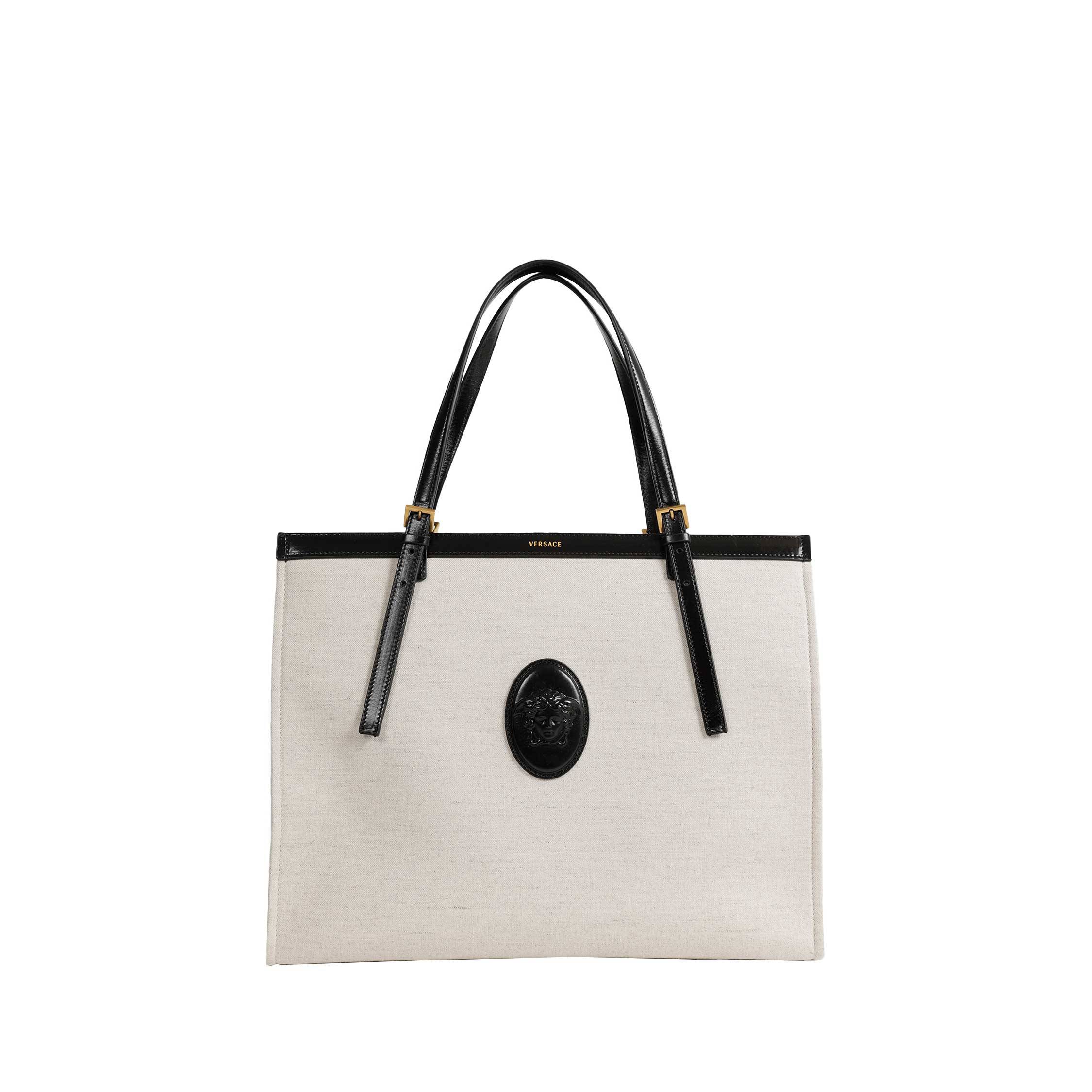 Rivière Large Canvas Tote Bag - beige - UNI