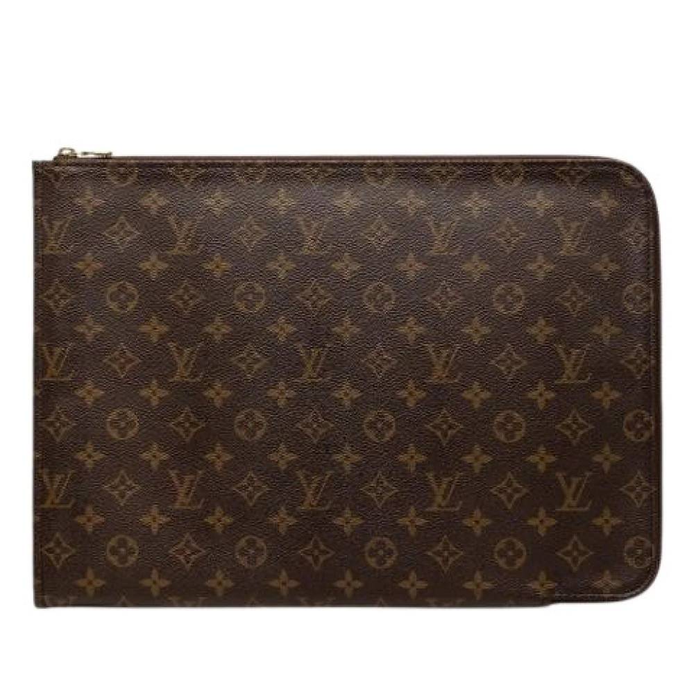 Louis Vuitton Vintage Pre-owned Monogram Canvas Clutch - Vintage - Dame - Brun - ONE SIZE -