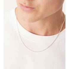 ASOS DESIGN – Kedjehalsband i sterlingsilver med ankarkedja