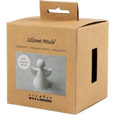 Silikoneform, Engel, H: 9,5 cm, B: 7 cm, mat transparent, 1 stk./ 1 pk.