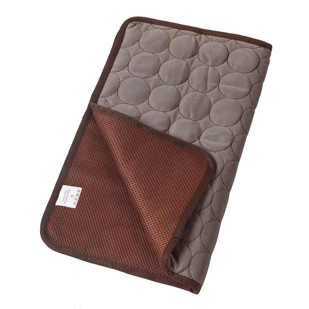 Pet Cooling Mat - Coffee / XL 100X70cm (XL 100X70cm)