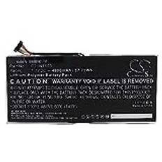 vhbw batteri kompatibel med Asus Transformer 3 T305, T305C, T305CA Tablet Pad (4 900 mAh, 7,7 V, Li-Polymer)