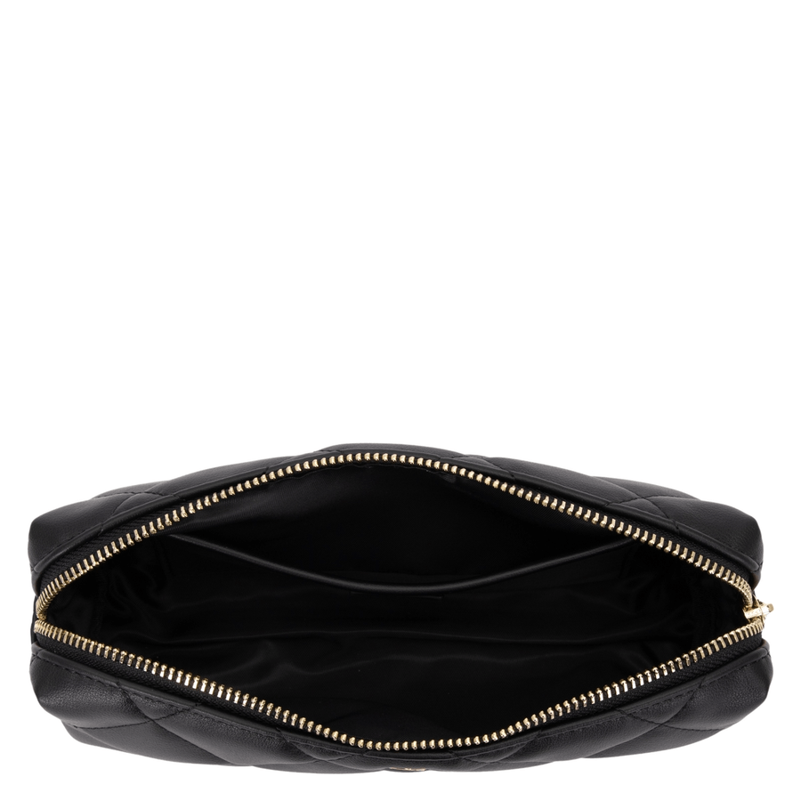 DARK Leather Quilted Tool Pouch Black