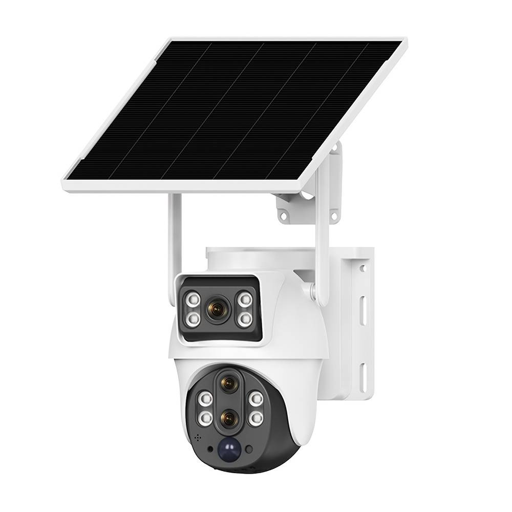 8mp Solar-powered Outdoor Security Camera With Ptz, Human Tracking & Night Vision, Wireless Wifi Camera Suitable For Home, Farm, Courtyard, 360° Pan-tilt-zoom, Talk, Cloud/sd Storage, System