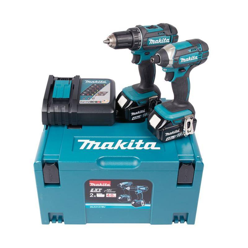 Makita DLX2127MJ-GJ Combokit 6,0 Ah komplett