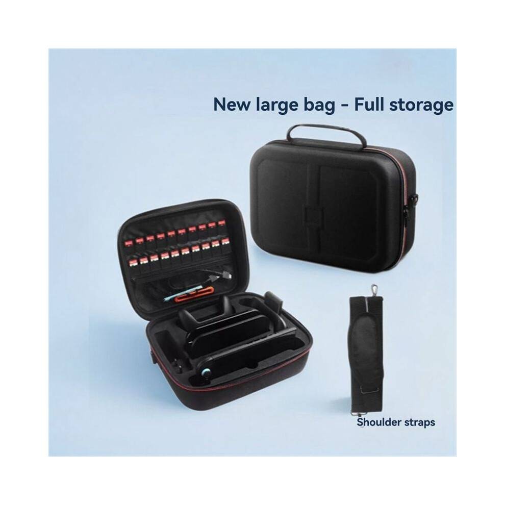 Carrying Case for 2 Carrying Bag Anti-Scratch Zipper Handbag Organizer Bag for 2 Game Accessories