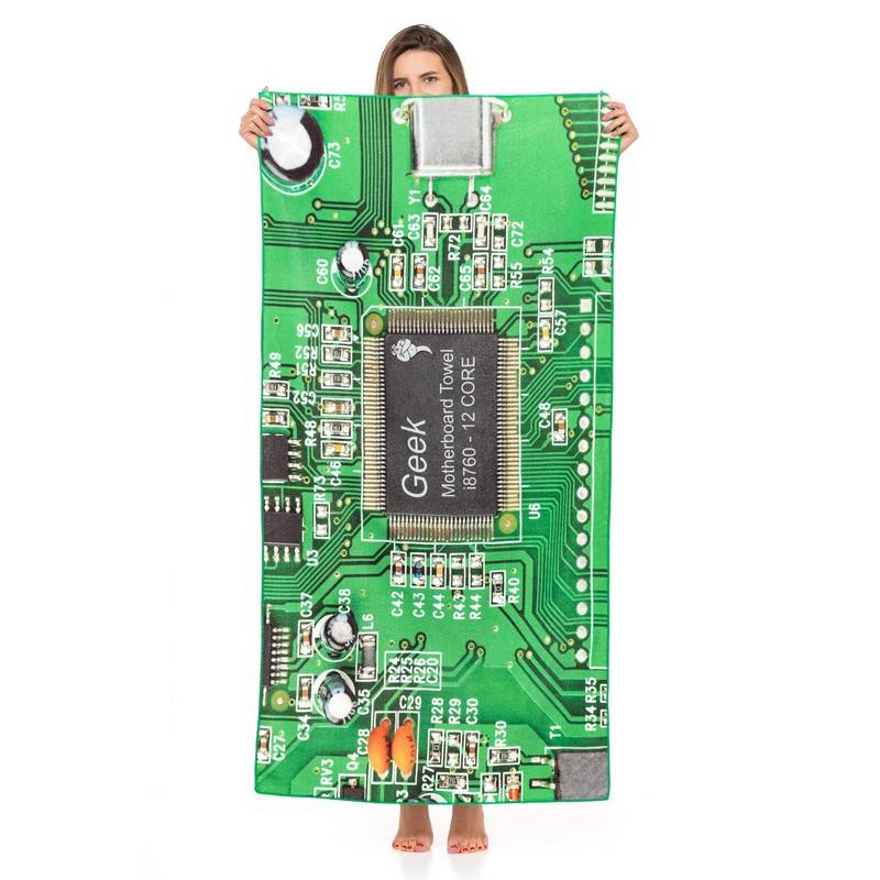 Motherboard Computer Strandhåndklæde