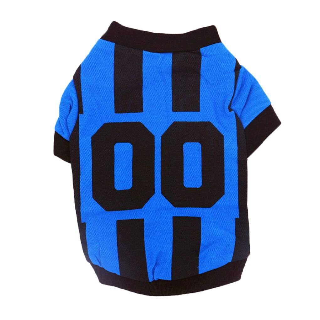 Sport stil brev tryckt husdjur väst sommar casual små husdjur skjortor kläder - Nr .1 / S