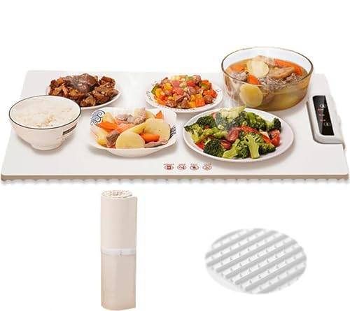 Electric Warming Tray With Adjustable Temperature, Fast Heating Portable Food Warmer Hot Plate Placemat, Foldable & Convenient Electric Warming Tray For Buffet, House Party