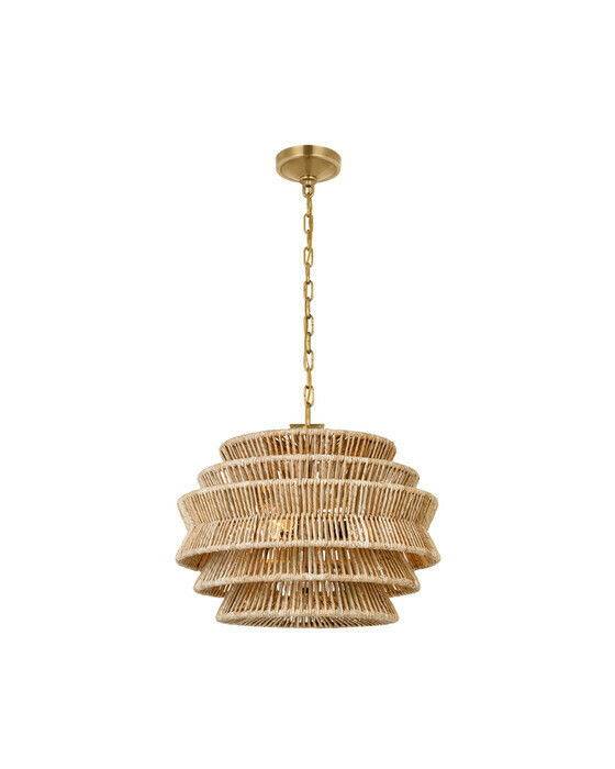Visual Comfort Antigua takkrona natural abaca S (H: 43,18 x B: 55,88 cm)