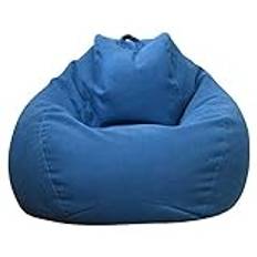 Ghopy sittsäck päron (utan fyllning!!!) Vardagsrum sittsäck för stor soffa, stor loungestol, solstol för inomhus, utomhus, blå, för vuxna, barn XXL (120 x 100 cm)