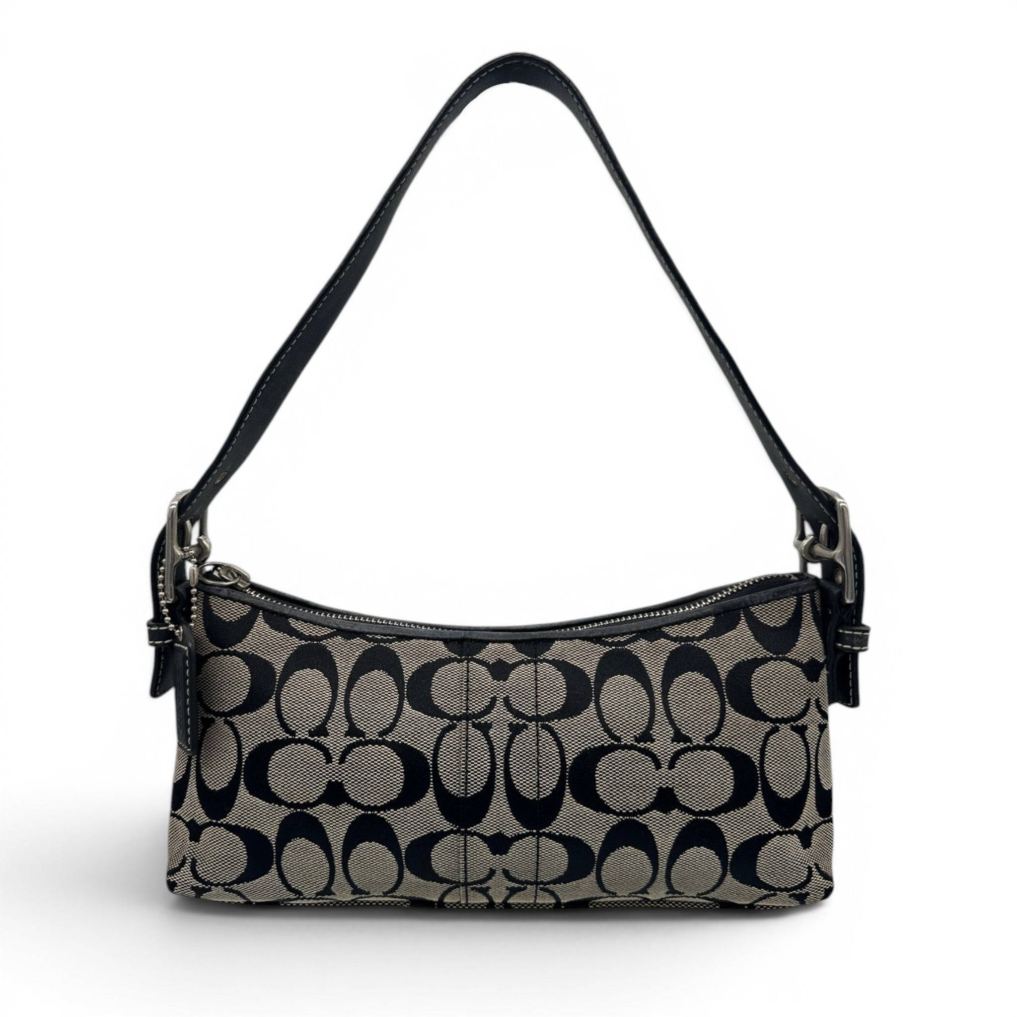 Vintage Coach 6371 East West Baguette Shoulder Bag