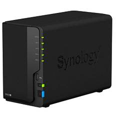 Synology DS220+ 12TB 2 Bay Desktop NAS System, installiert mit 2 x 6TB Seagate IronWolf Festplatten
