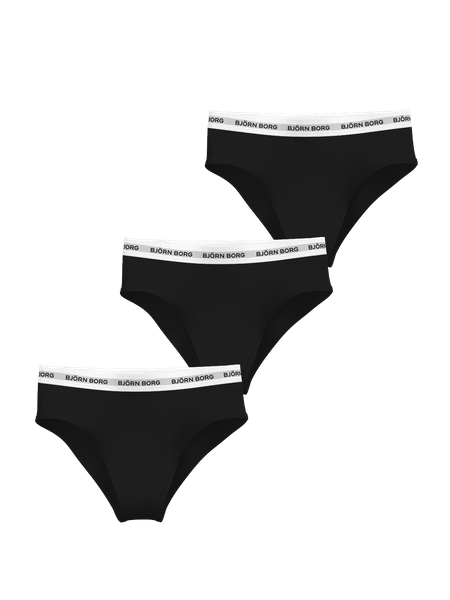 Björn Borg Cotton Stretch Logo Briefs 3-pack Svart, 134-140