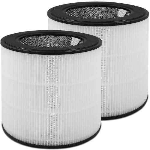 FY0293/30 Ersatzfilter mit Aktivkohle für Philips Serie 800 Luftreiniger AC0850/11, AC0830/10, AC0820/10, AC0820/30, AC0819/10, FY0194/30 NanoProtect Hepa-Filter und Aktivkohlefilter, 2 Stück