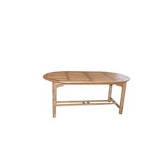 Admiral Havebord I Luksus Teak 100×180/240 – Ovalt