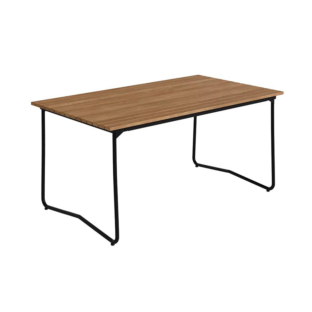 Grythyttan Stålmöbler, Bovik bord 150 teak / sort