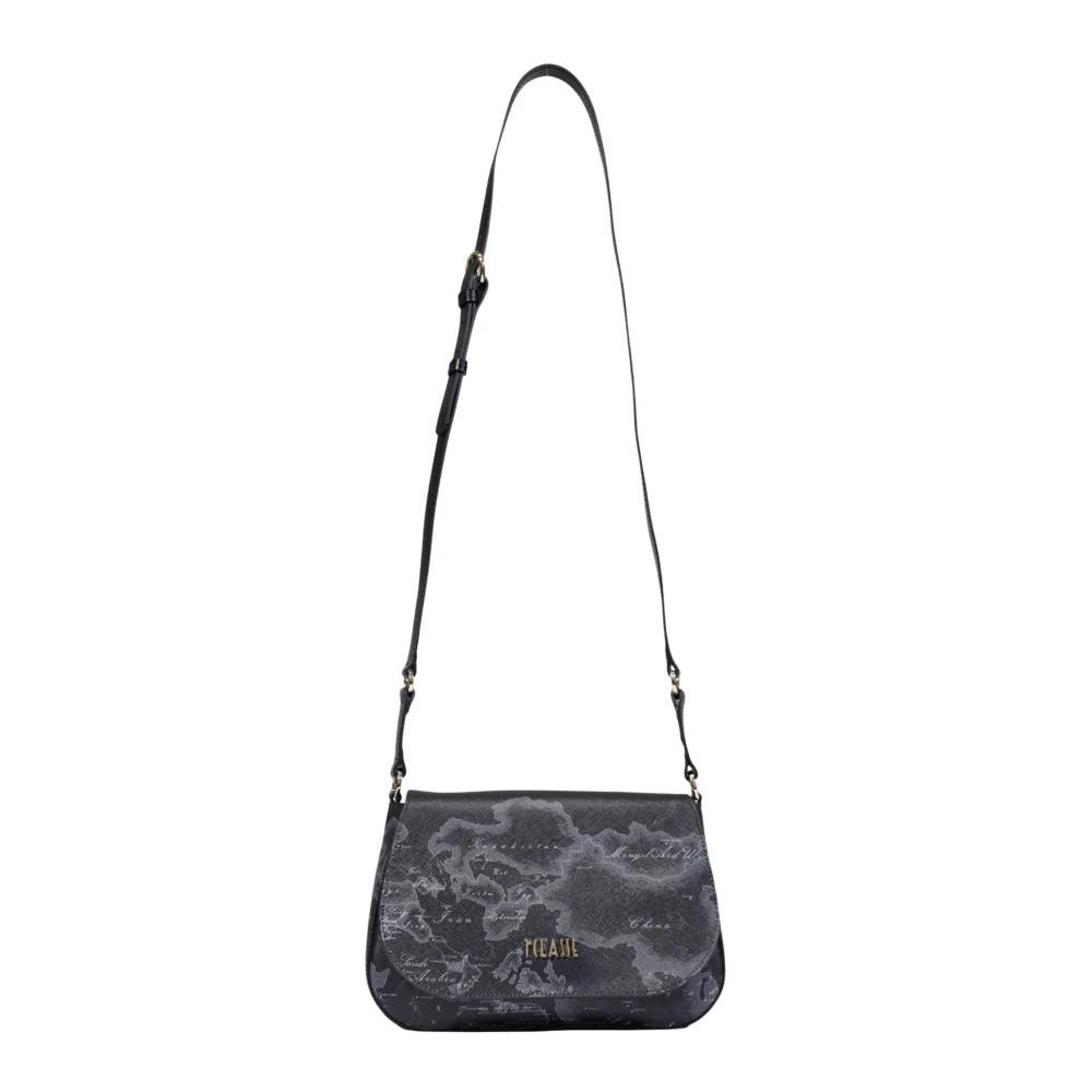 Alviero Martini 1a Classe Stor Skuldertaske - Tasker - Dame - Sort - ONE SIZE - Uld