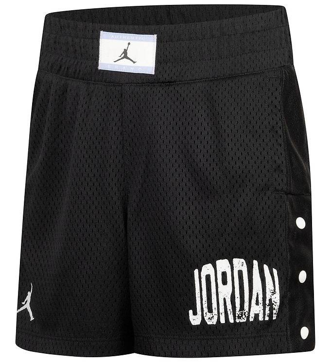 Jordan Shorts - Dri-Fit - Svart m. Tryck - Jordan - 12-13 år (152-158) - Shorts