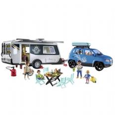 Campingvogn med bil Playmobil Byggesæt Family Fun 71423