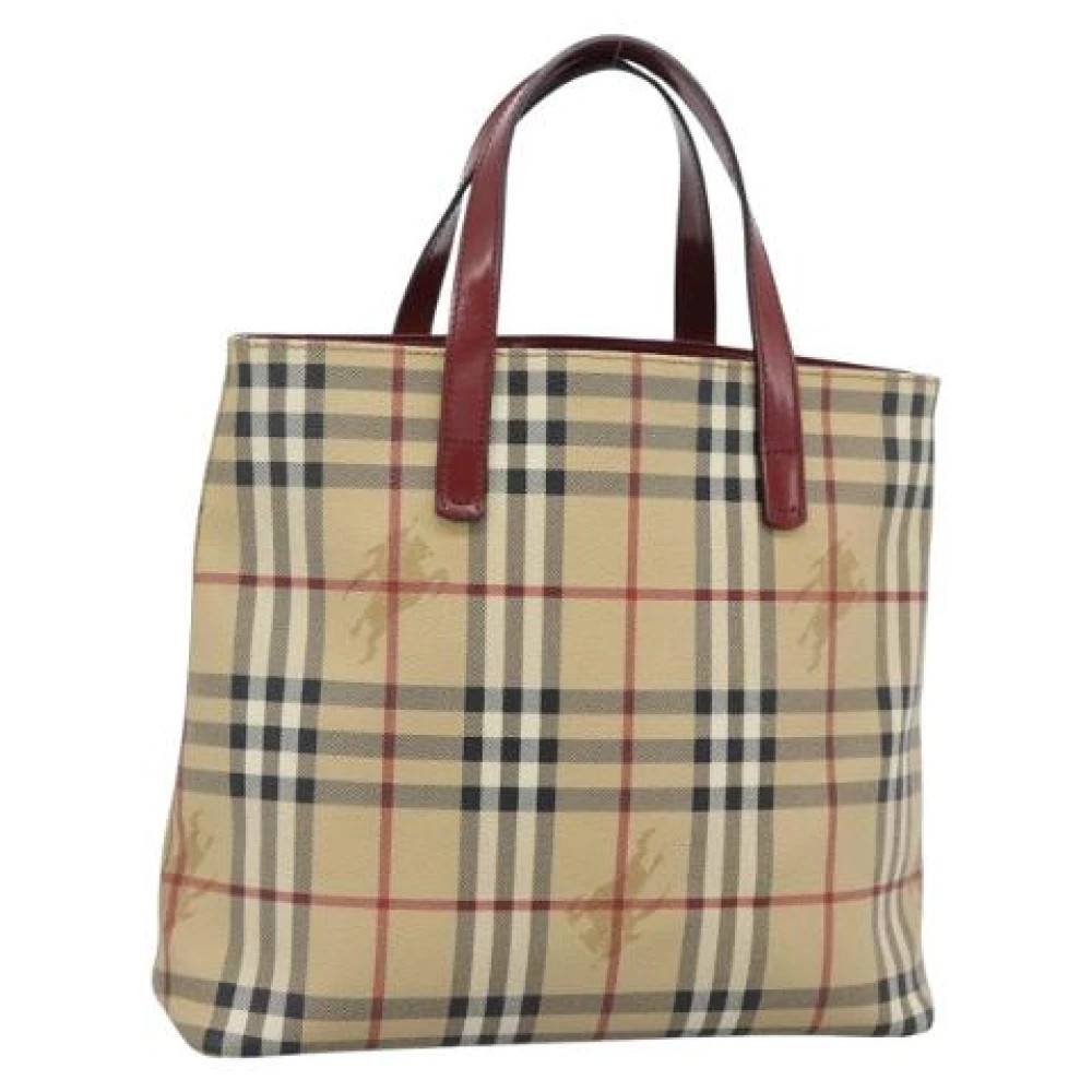 Burberry Vintage Pre-owned Vintage Tote Bag - Vintage - Dame - Beige - ONE SIZE - Læder