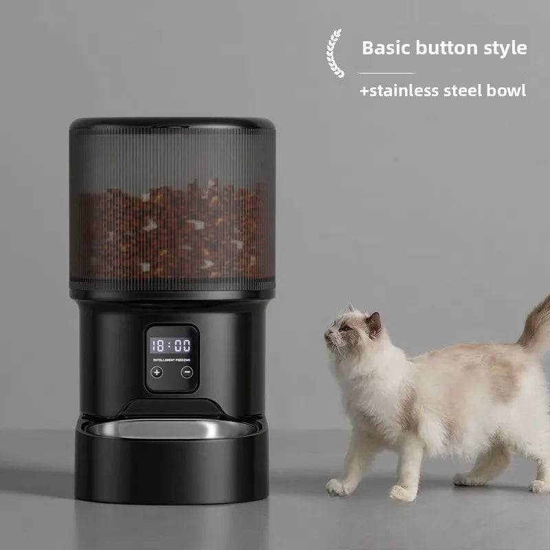 Smart WiFi Pet Feeder with HD Camera & Two-Way Intercom - ZR21 black basic / 4L (4L)