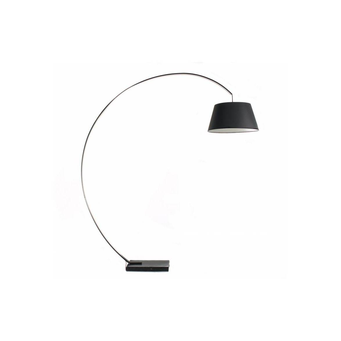 Norrsken Design Golvlampa Arch Svart Med Svart Kabel 50cm