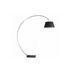 Golvlampa Arch Svart Med Svart Kabel 50cm