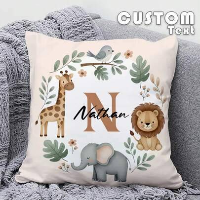 1 st anpassningsbart personligt dubbelsidigt örngott med texttryck, lämpligt som helggåva, DIY-mönstrat örngott, present till familj, vänner och dig s - Vitt (40*40,45*45,50*50)
