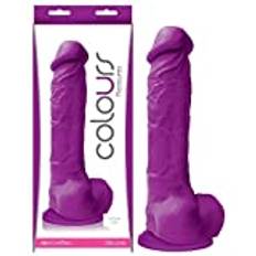 NS Novelties COLOURS – dildo – lila – storlek 20,3 cm – realistiskt formad penis av högkvalitativt silikon