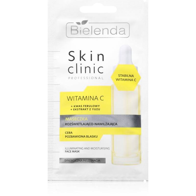 Bielenda Skin Clinic Professional Vitamin C Lystergivande fuktgivande mask för natten 8 g