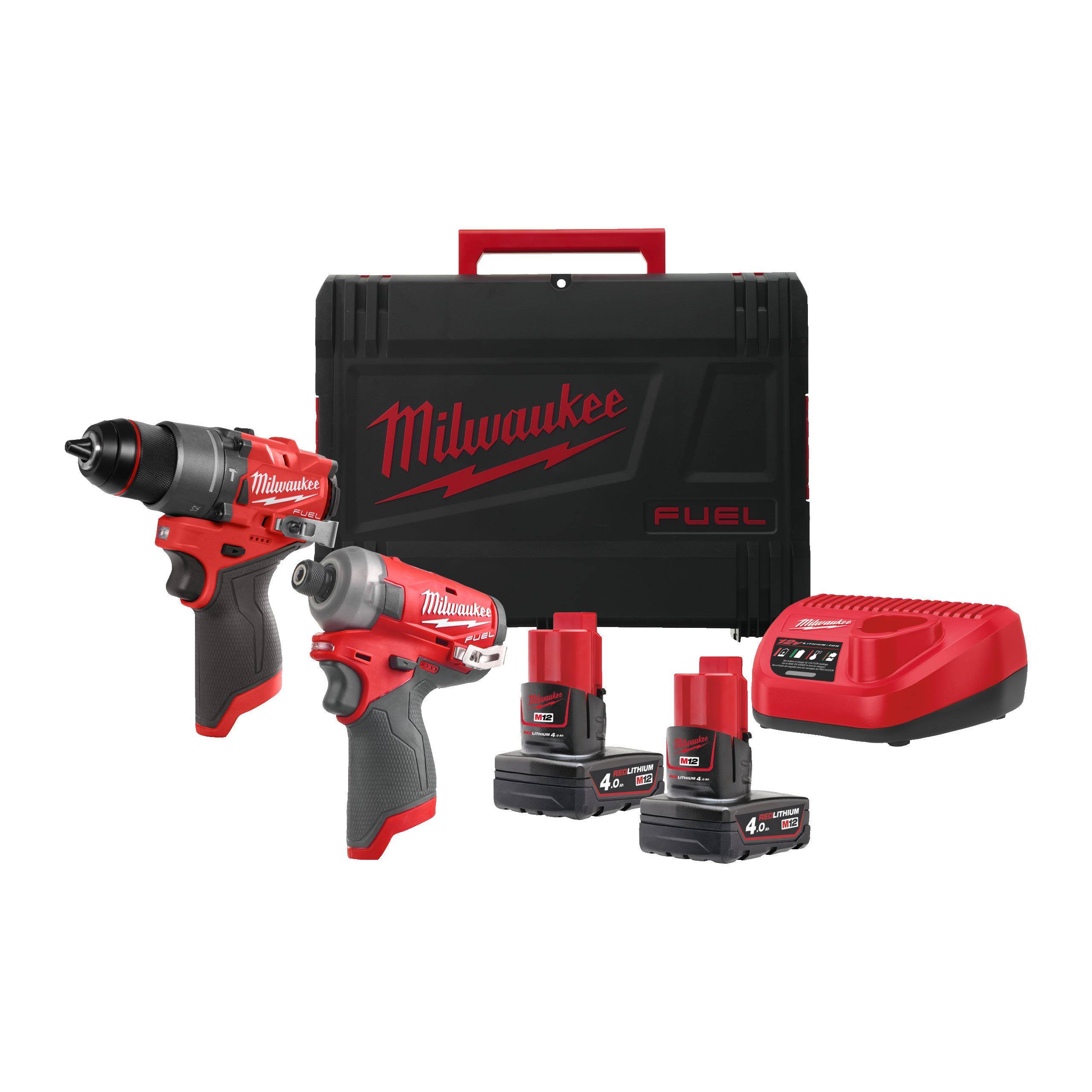 Milwaukee M12 FPP2E2-402X Verktygspaket
